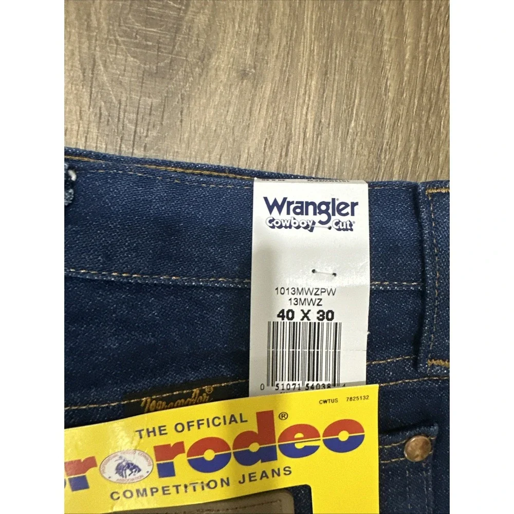 Wrangler Mens Pro Rodeo Competition Cowboy Cut Jeans 40x30‎ 13MWZ NWT